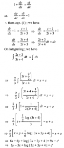 Que-29: dy/dx = x+y+1/2x+2y+3
