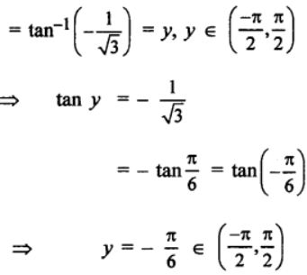 (xiv) tan-1 ((−√3/3))