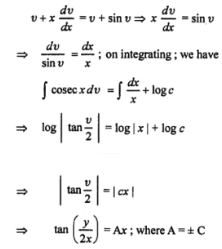 Que-11: dy/dx=y/x+siny/x