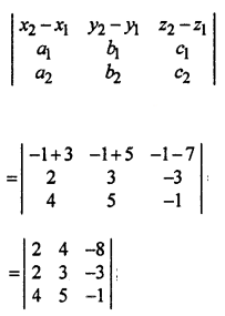Que-3: Show that the lines x+3/2 = y+5/3 = z−7/−3; and x+1/4=y+1/5 = z+1−1 are coplanar.