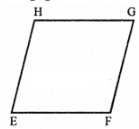 Que-6: In Fig. given below, EFGH is a parallelogram. Simplify :