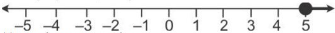 Que-18: P is the solution set of 7x – 2 > 4x + 1 and Q is the solution set of 9x – 45 ≥ 5(x – 5); where x ∈ R. Represent: (i) P ∩ Q