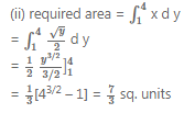Que-5: Find the area bounded by the curve y = x2 and the line y = 16. [Fig. 25.41]