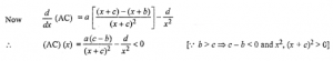 Que-11: Verify for the cost functions C(x) = ax (x+b/x+c) + d, a, b, c, d > 0, b > c that the average and (x + c) marginal cost curves fall continuously with increasing output.