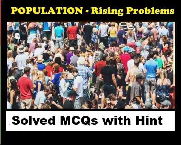 MCQs on Population Class 10 Concise ICSE Biology Selina Solutions