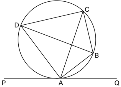 In the given figure, PQ is a tangent to the circle at A. AB and AD are bisectors of ∠CAQ and ∠PAC. If ∠BAQ = 30°, prove that : BD is diameter of the circle. 