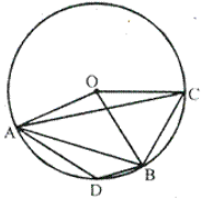 In the figure, O is the centre of the circle and the length of arc AB is twice the length of arc BC. If angle AOB = 108°, find: (i) ∠ CAB, (ii) ∠ADB.