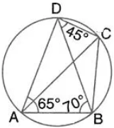 In the given figure, ∠BAD = 65°, ∠ABD = 70° and ∠BDC = 45°; find: (i) ∠BCD, (ii) ∠ACB. Hence, show that AC is a diameter.