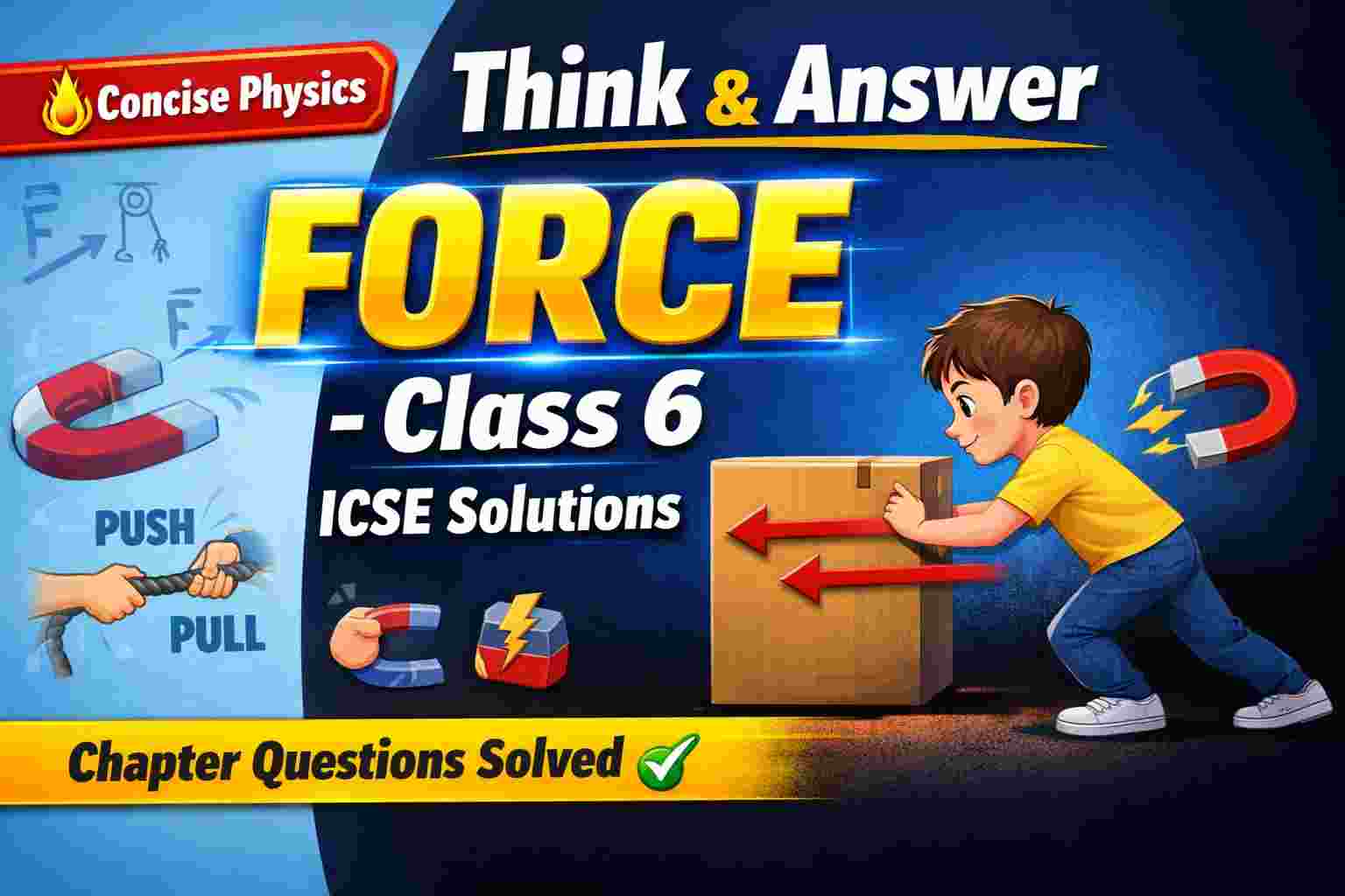 Think and Answer on Force Class 6 Concise Physics ICSE Solutions