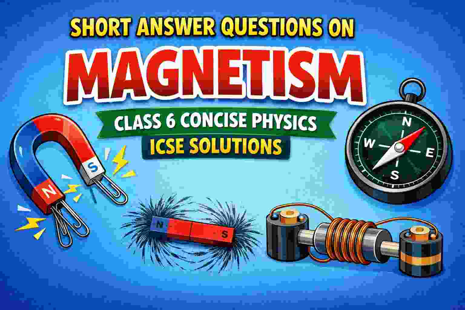 Short Answer Questions on Magnetism Class 6 Concise Physics ICSE Solutions