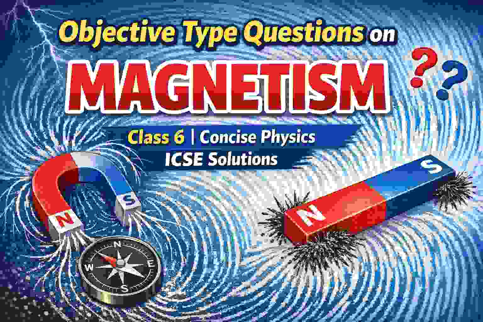 Objective Type Questions on Magnetism Class 6 Concise Physics ICSE Solutions