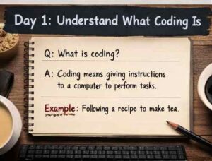 📅 Day 1: Understand What Coding Is