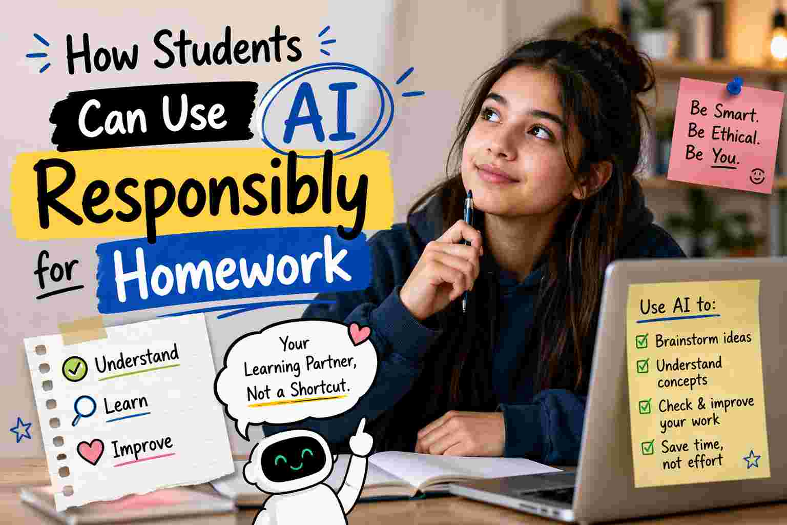 How Students Can Use AI Responsibly for Homework