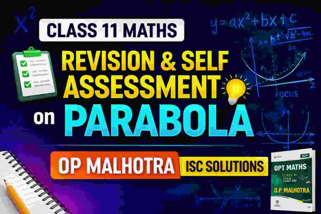 Revision and Self Assessment on Parabola Class-11 OP Malhotra Exe-23B ...
