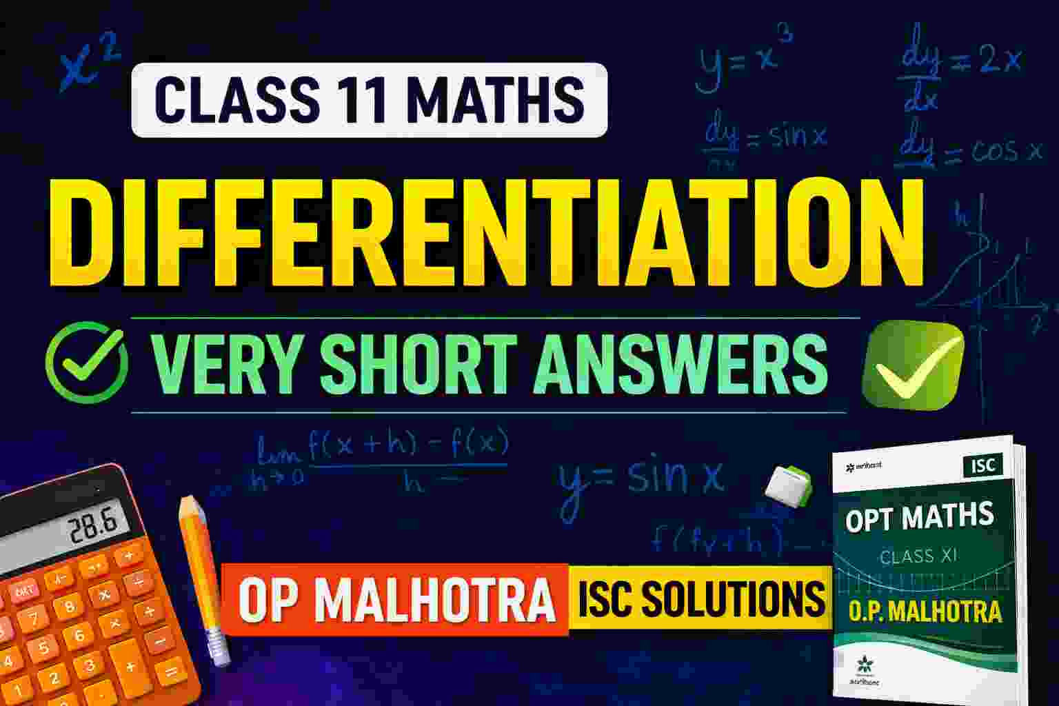 Very Short Answer on Measures of Dispersion Class-11 OP Malhotra Exe ...