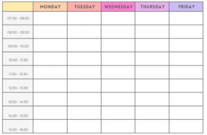 PART 3: Scientifically Designed Daily Time Table