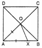 In the given figure. ABCD is a square in which AO = AX. What is ∠XOB? 