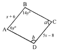 Find the measures of the lattered angles in each figure.
(i) ABCD is a parallelogram.
