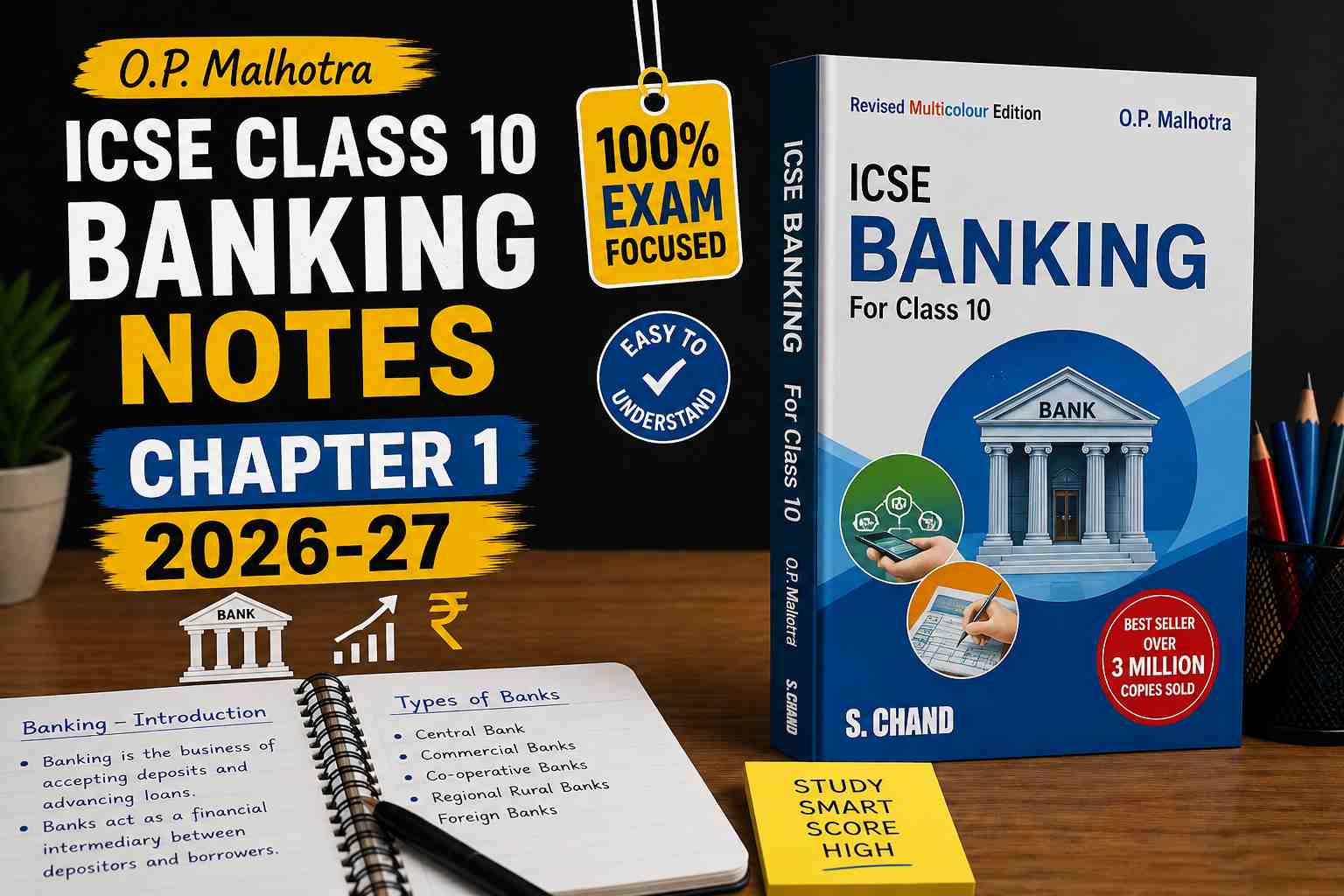 Banking Class 10 ICSE Notes OP Malhotra Maths 2026-27