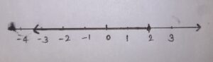 4. x − 3 ≤ −1, x ∈ R.