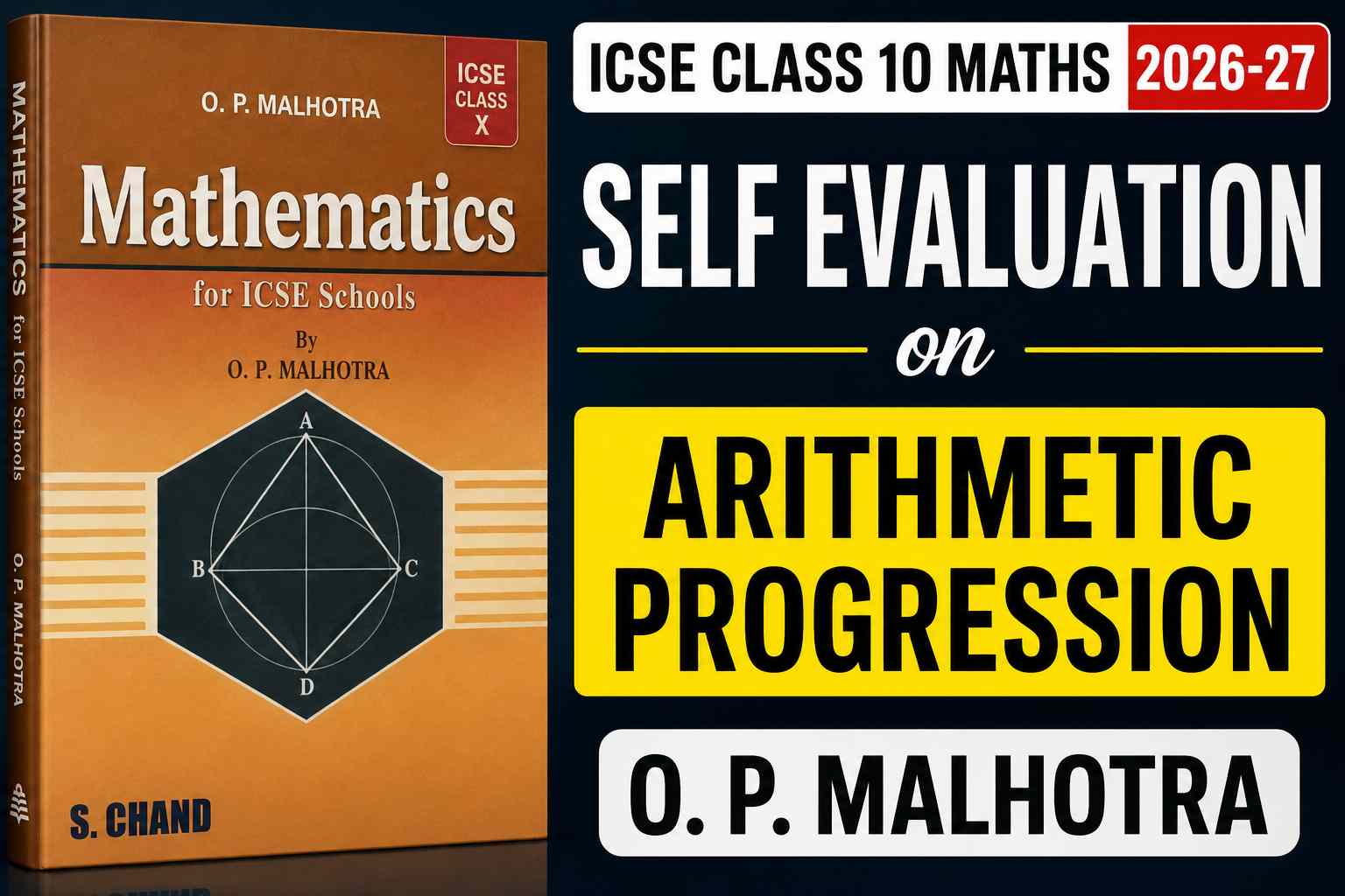 Self Evaluation on Arithmetic Progression ICSE Class 10 Maths OP Malhotra (2026-27)
